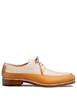 Bone/White Muro Two Tone Men's Derby Shoe | Mezlan Lace Up Collection | Sam's Tailoring Fine Men's Clothing