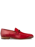 Red Rios II Flex Ornament Calfskin Men Loafer | Mezlan Slip On's Collection | Sam's Tailoring Fine Men's Clothing