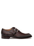 Brown Omero Lizard Exotic Monk Strap Dress Shoe | Mezlan Monk Strap Shoes Collection | Sam's Tailoring Fine Men's Clothing