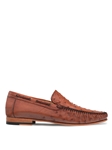 Brandy Genuine Ostrich Exotic Men's Moccasin Slip On | Mezlan Slip Ons Collection | Sam's Tailoring Fine Men's Clothing
