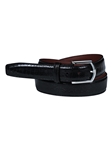 Black Genuine Ostrich Leg Leather Men'S Belt | Torino Leather Dress Casual Belts Collection | Sam's Tailoring Fine Men's Clothing