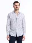 Slate Blue Winesap Long Sleeve Button Down Shirt | Robert Graham Long Sleeve Shirts Collection | Sam's Tailoring Fine Men's Clothing