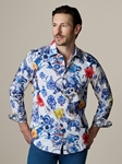 Multi Piccadilly Long Sleeve Button Down Men's Shirt | Robert Graham Long Sleeve Shirts Collection | Sam's Tailoring Fine Men's Clothing