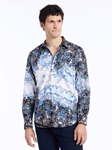 Multi Clapham Long Sleeve Button Down Men's Shirt | Robert Graham Long Sleeve Shirts Collection | Sam's Tailoring Fine Men's Clothing