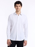 White Hudson Long Sleeve Button Down Men's Shirt | Robert Graham Long Sleeve Shirts Collection | Sam's Tailoring Fine Men's Clothing