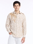 Khaki Pure Confidence Limited Edition Button Down Shirt  | Robert Graham Long Sleeves Shirts Collection | Sam's Tailoring Fine Men's Clothing