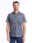Multi Barrington Short Sleeve Button Down Men's Shirt | Robert Graham Short Sleeves Shirts Collection | Sam's Tailoring Fine Men's Tailoring