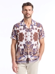 Multi Dunbridge Short Sleeve Button Down Men's Shirt  | Robert Graham Short Sleeves Shirts Collection | Sam's Tailoring Fine Men's Tailoring