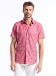 Red Hudson Short Sleeve Button Down Men's Shirt | Robert Graham Short Sleeves Shirts Collection | Sam's Tailoring Fine Men's Tailoring