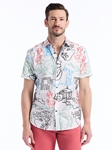Multi Aristotle Short Sleeve Button Down Men's Shirt | Robert Graham Short Sleeves Shirts Collection | Sam's Tailoring Fine Men's Tailoring