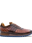 Sport Brown Barrow Crocodile Men's Exotic Sneaker | Mezlan Casual Shoes Collection | Sam's Tailoring Fine Men's Clothing