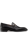 Black Barsotti Patina Calf Men's Ornament Loafer | Mezlan Slip Ons Collection | Sam's Tailoring Fine Men's Clothing