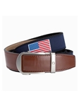 Hampton Usa Flag 1.38" [35Mm] Golf Ribbon Ratchet Belt | NexBelt Golf Belts Collection | Sam's Tailoring Fine Men's Clothing