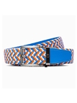 Braided Blue & Orange 1.38" [35Mm] Golf Ratchet Belt | NexBelt Golf Belts Collection | Sam's Tailoring Fine Men's Clothing