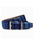 Crocodile Navy Luxury 1.575" Strap [40Mm] Ratchet Dress Belt | NexBelt Dress Belts | Sam's Tailoring Fine Men's Clothing