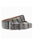 Dark Grey Crocodile 1.575" Strap [40Mm] Dress Ratchet Belt | NexBelt Dress Belts | Sam's Tailoring Fine Men's Clothing