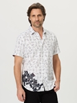 White Stack & Slam Short Sleeve Button Down Men Shirt | Robert Graham Short Sleeves Shirts Collection | Sam's Tailoring Fine Men Clothing