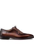 Brown/Taupe Eagle Calf/Suede Men's Oxford Shoe | Mezlan Lace Ups Shoes Collection | Sam's Tailoring Fine Men's Clothing