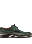 Forest/Green Summit Calf/Suede Lace Up Men Shoe | Mezlan Lace Ups Shoes Collection | Sam's Tailoring Fine Men's Clothing