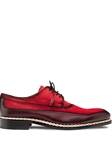Burgundy Summit Calf/Suede Lace Up Men's Shoe | Mezlan Lace Ups Shoes Collection | Sam's Tailoring Fine Men's Clothing