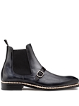 Dark Grey Alpine Buckle Chelsea Men's Hybrid Boot | Mezlan Boots Collection | Sam's Tailoring Fine Men's Clothing