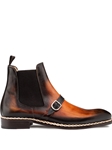Cognac Alpine Buckle Chelsea Men's Hybrid Boot | Mezlan Boots Collection | Sam's Tailoring Fine Men's Clothing