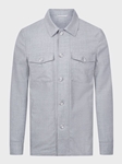 Grey Flannel Twill D-Constructed Shirt Men'S Jacket | Emanuel Berg Jackets Collection | Sam's Tailoring Fine Men Clothing
