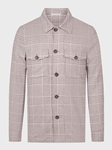 Brown Flannel Twill D-Constructed Shirt Men'S Jacket | Emanuel Berg Jackets Collection | Sam's Tailoring Fine Men Clothing