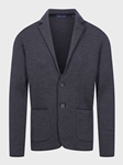 Charcoal With Two Buttons Premium Houndstooth Men'S Swacket  | Emanuel Berg Swackets Collection | Sam's Tailoring Fine Men Clothing