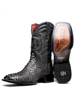 Stone White Genuine Python Skin Men's Cowboy Boot | Western Boots Collection | Sam's Tailoring Fine Men's Clothing