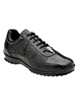 Black Genuine American Alligator Coda Men's Sneaker | Belvedere Causal Shoes Collection | Sam's Tailoring Fine Men's Clothing