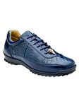 Indigo Blue Genuine American Alligator Coda Men's Sneaker | Belvedere Causal Shoes Collection | Sam's Tailoring Fine Men's Clothing