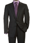 Hickey Freeman Tailored Clothing Gray Chalk Stripe Suit 304700 - Suits | Sam's Tailoring Fine Men's Clothing