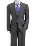 Hickey Freeman Tailored Clothing Grey Windowpane Suit 091305013 - Suits | Sam's Tailoring Fine Men's Clothing