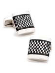Tateossian London Onyx Checker Rectangular Cufflinks CUF0029 - Cufflinks | Sam's Tailoring Fine Men's Clothing