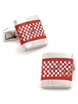 Tateossian Lonndon Coral Checker Square Cufflinks CUF0023 - Cufflinks |  Sam's Tailoring Fine Men's Clothing