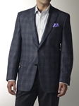 Hart Schaffner Marx Blue Windowpane Sportcoat 309879801740 - Sportcoats | Sam's Tailoring Fine Men's Clothing