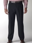 Hart Schaffner Marx Performance Black Pleated Trouser 545389663883 - Trousers | Sam's Tailoring Fine Men's Clothing