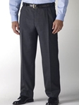 Hart Schaffner Marx Performance Grey Flat Front Trouser 545389661881 - Trousers | Sam's Tailoring Fine Men's Clothing