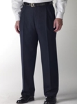 Hart Schaffner Marx Navy Double Pleat Trouser 409423449720 - Trousers | Sam's Tailoring Fine Men's Clothing