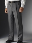 Hickey Freeman Tailored Clothing Charcoal Gabardine Trousers 025604016802 - Spring 2015 Collection Trousers | Sam's Tailoring Fine Men's Clothing