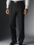 Hickey Freeman Tailored Clothing Black Gabardine Trousers 025604000802 - Spring 2015 Collection Trousers | Sam's Tailoring Fine Men's Clothing