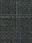 Hart Schaffner Marx Black and White Plaid with Light Blue Deco Custom Suit 610806 - Custom Suits | Sam's Tailoring Fine Men's Clothing