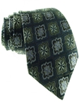 XMI Platinum Charcoal Medallion Tie A09715-CHARCOAL - Neckwear | Sam's Tailoring Fine Men's Clothing