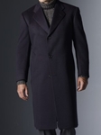 Hickey Freeman Navy Cashmere Overcoat 005105002702 - Outerwear | Sam's Tailoring Fine Men's Clothing