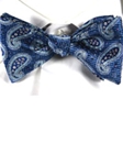 Robert Talbott Blue Classic 'to tie' Bow 001080A-02 - Bow Ties & Sets | Sam's Tailoring Fine Men's Clothing