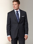 Hart Schaffner Marx Navy Melange Stripe Suit 764311183 - Suits | Sam's Tailoring Fine Men's Clothing