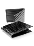 M-Clip Wallets - Black Alligator Wallet WT-BLK-GATR - Exotic Belts and Wallets | Sam's Tailoring Fine Men's Clothing