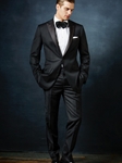 Paul Betenly Black Rico/Roma Peak F-F 100% W Tuxedo 6RP0001 - Spring and Summer 2019 Collection Tuxedos | Sam's Tailoring Fine Men's Clothing