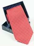 Ted Baker Orange with Mini Check Silk Tie SAMSTAILOR-5324 - Fall 2014 Collection Ties | Sam's Tailoring Fine Men's Clothing